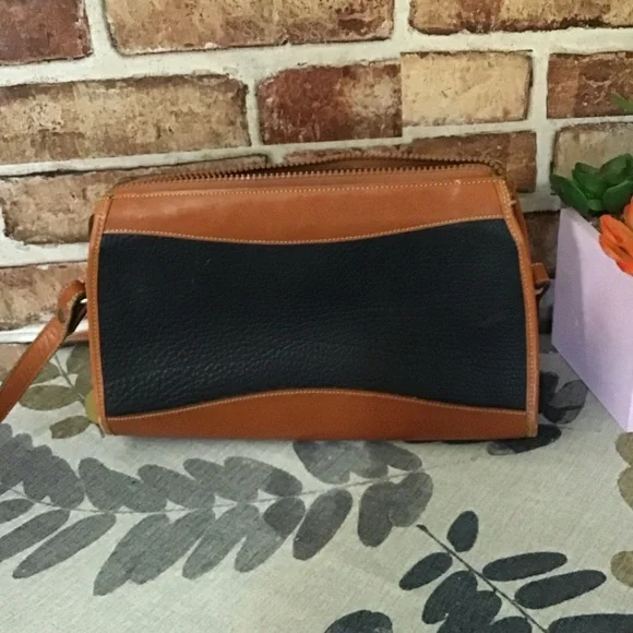 Dooney & Bourke Tan and Black Crossbody Bag - Picture 2 of 3